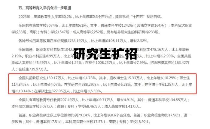 研究生扩招下是读研好还是就业好，研究生扩招