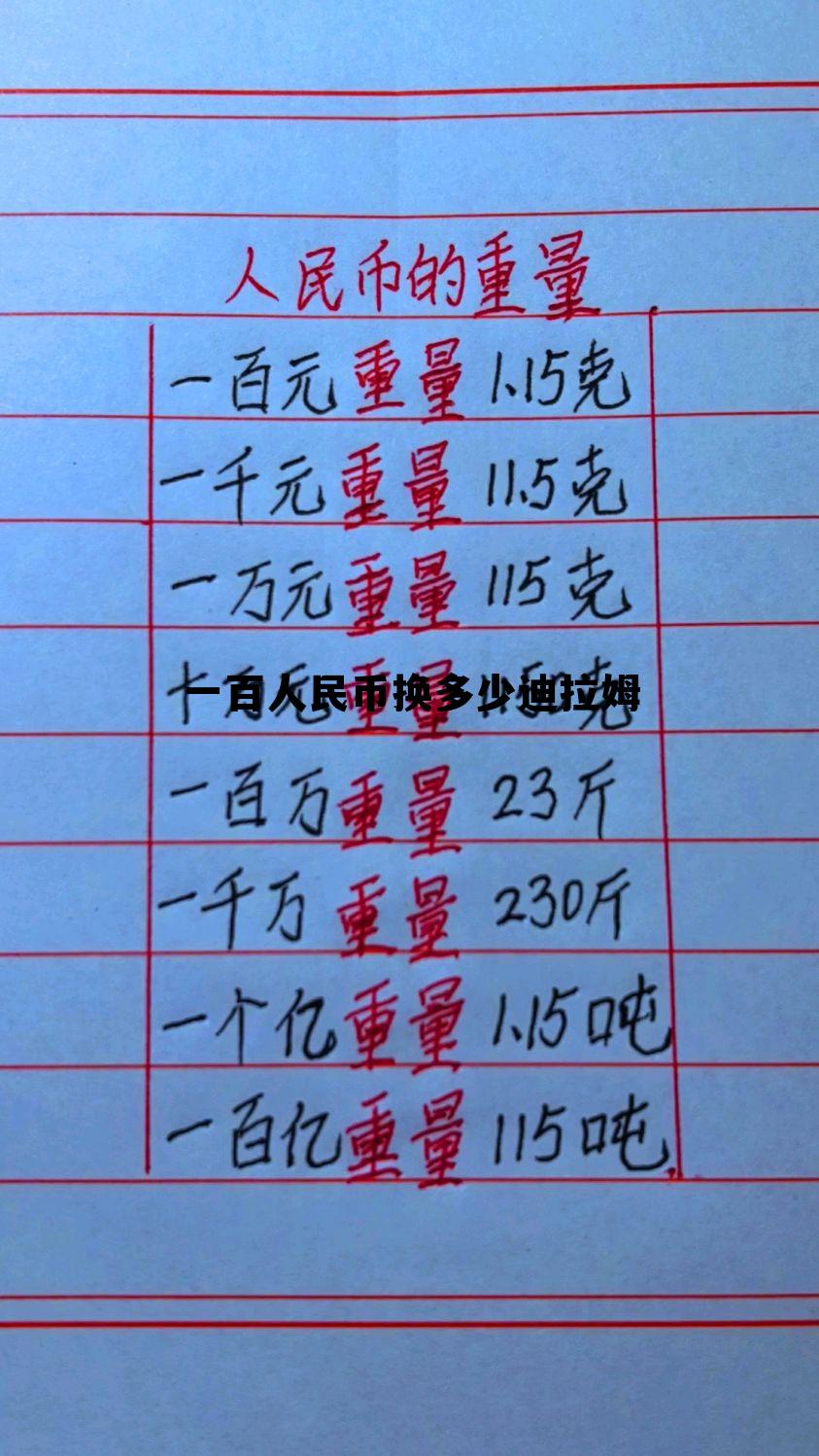 10000人民币换多少迪拉姆，一百人民币换多少迪拉姆