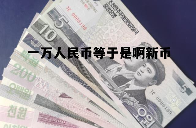一万新币折合人民币多少钱，一万人民币等于是啊新币