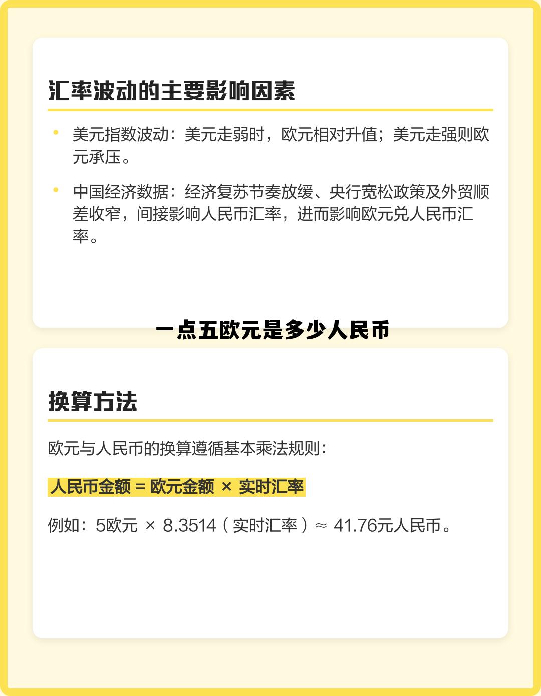145欧元等于多少美元，一点五欧元是多少人民币